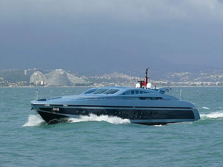 a boat on the water aboard BLUE PRINCESS STAR Yacht for Sale