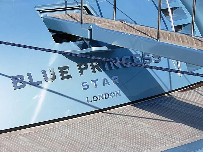 a boat on the water aboard BLUE PRINCESS STAR Yacht for Sale