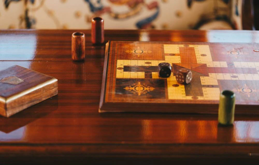 a wooden board with a few pieces of wood on it aboard SILVER CAVALIER Yacht for Sale