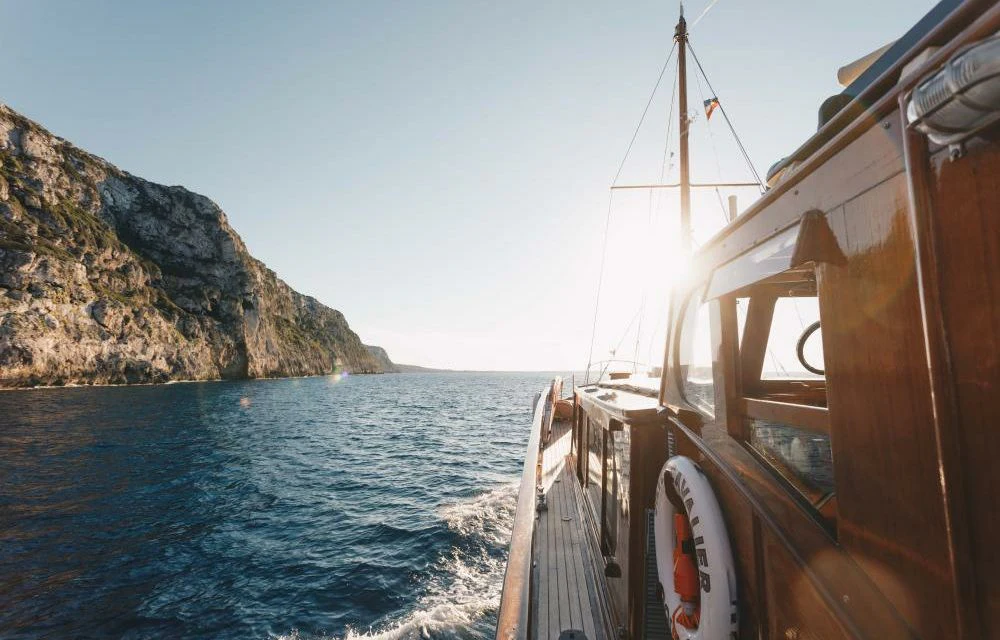 a boat on the water aboard SILVER CAVALIER Yacht for Sale