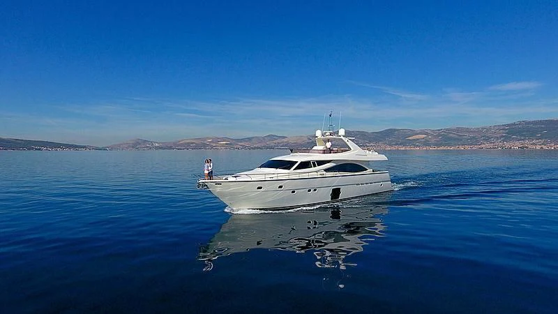 a boat in the water aboard YOYITA Yacht for Sale