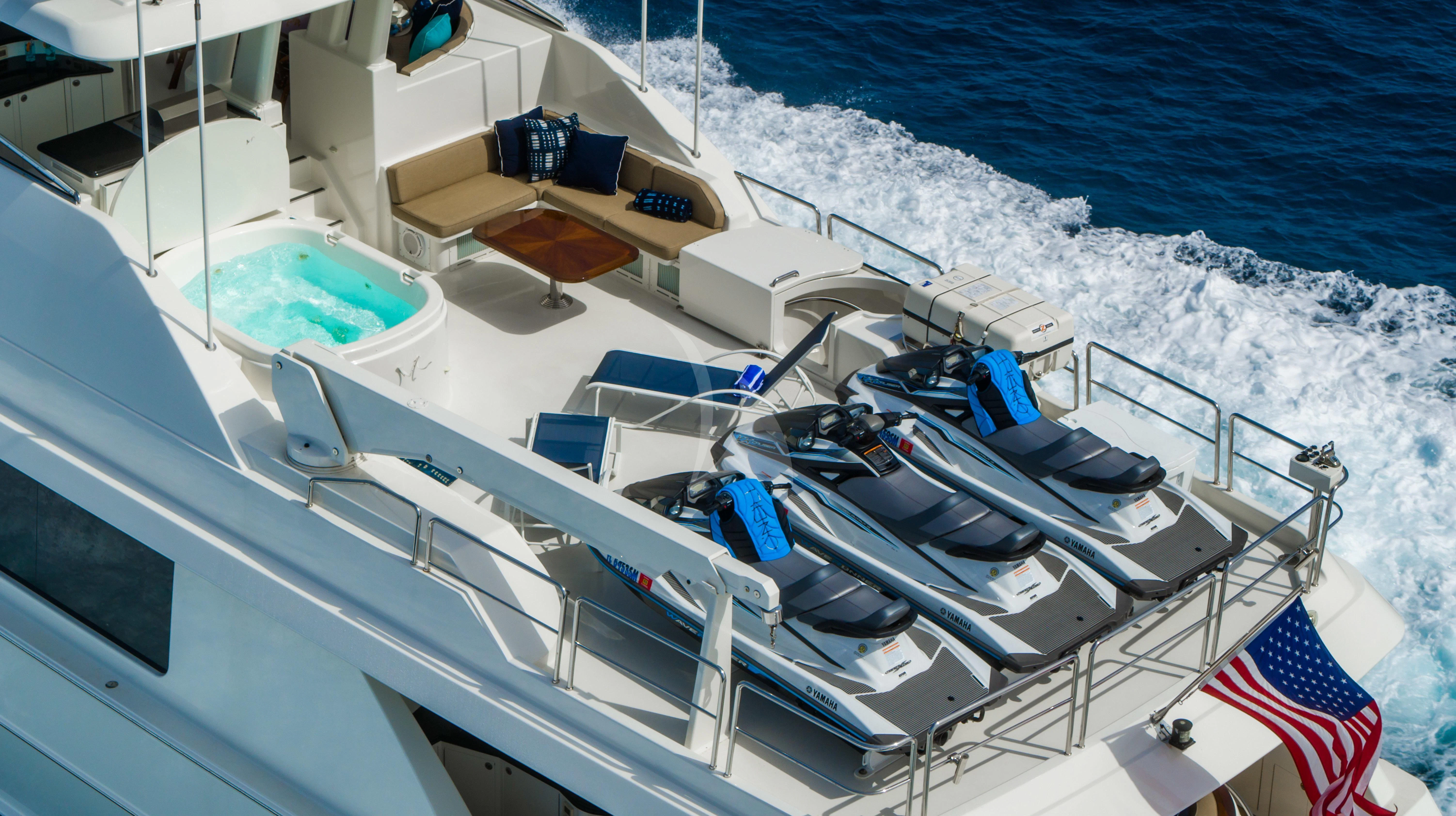 a boat on the water aboard LILA CUY Yacht for Sale