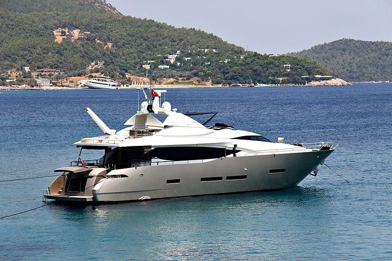 a boat in the water aboard OZONE Yacht for Sale