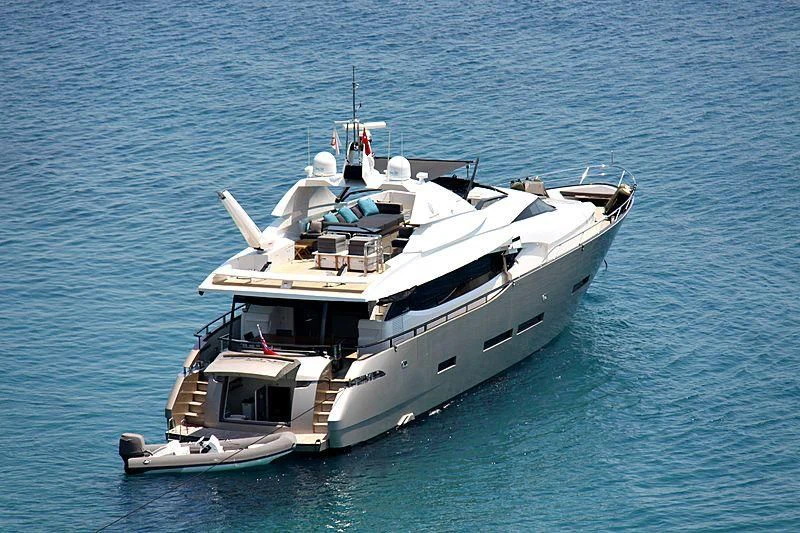 a boat in the water aboard OZONE Yacht for Sale