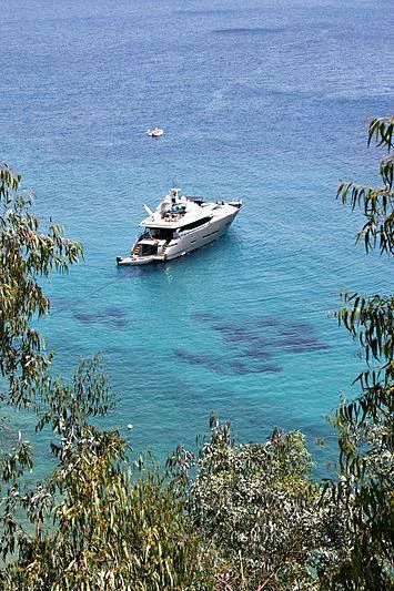 a boat in the water aboard OZONE Yacht for Sale
