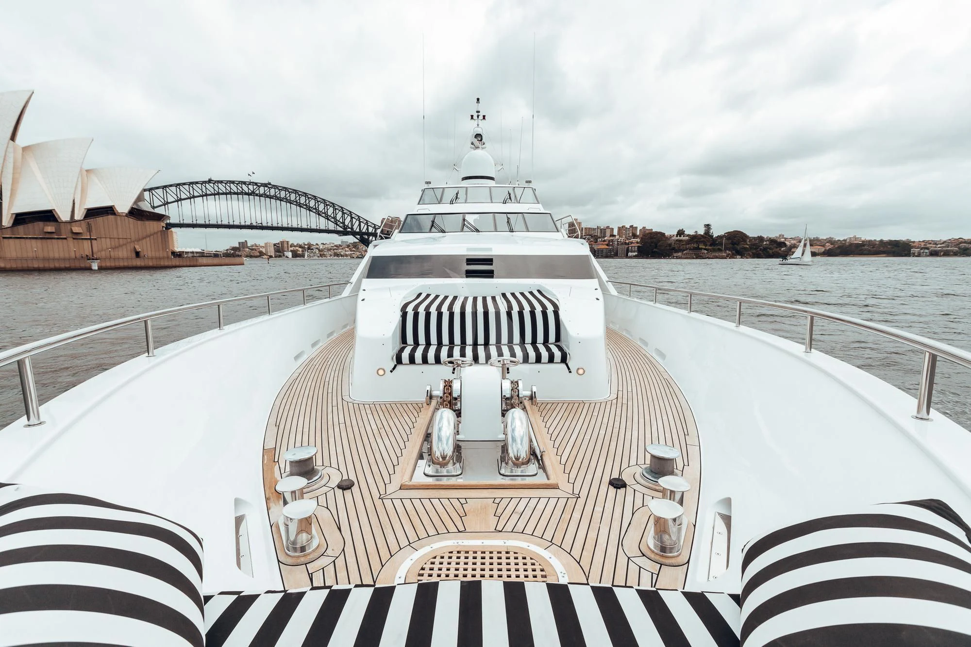 a boat on a body of water aboard OSCAR II Yacht for Sale