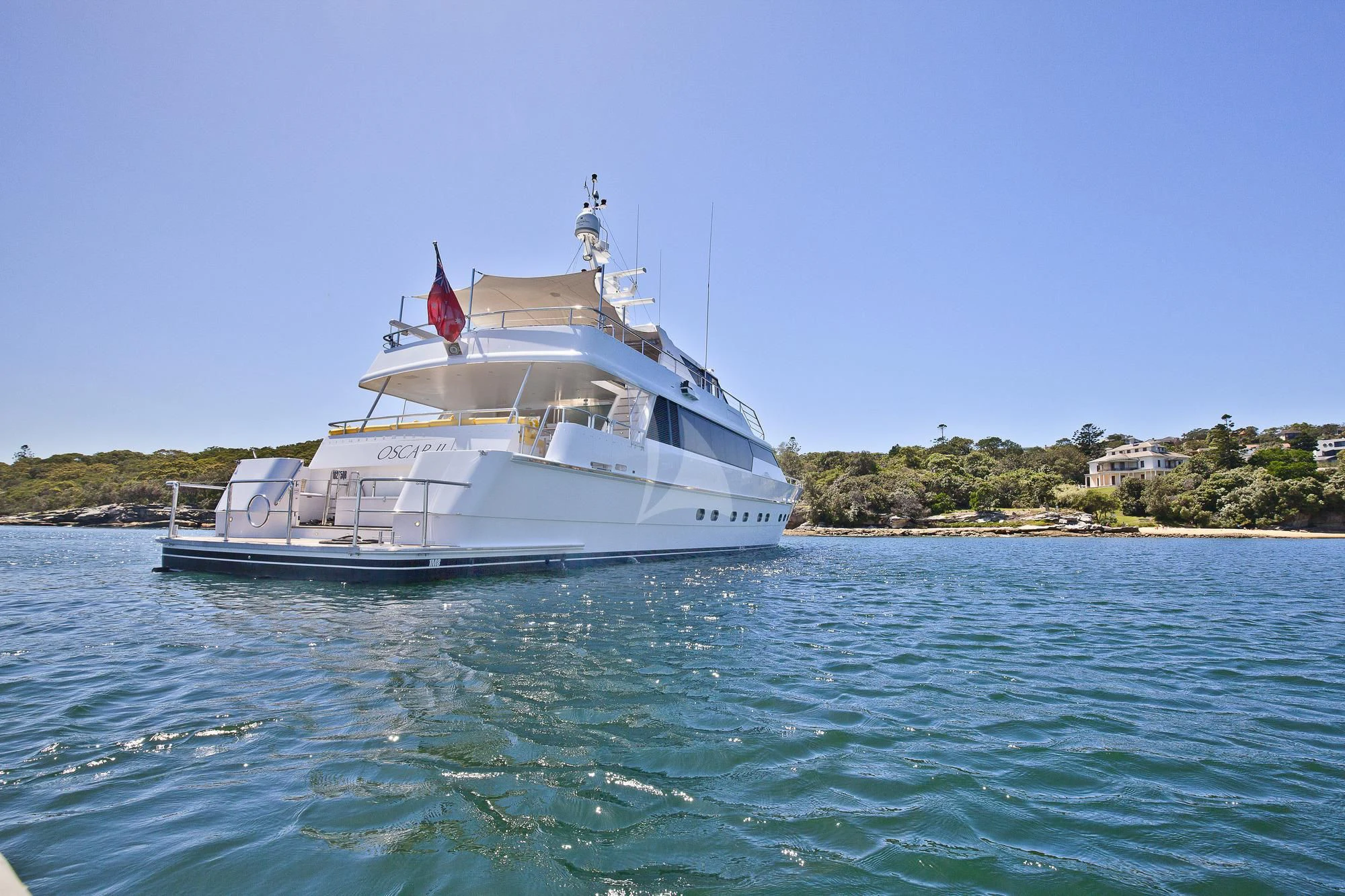 a boat in the water aboard OSCAR II Yacht for Sale