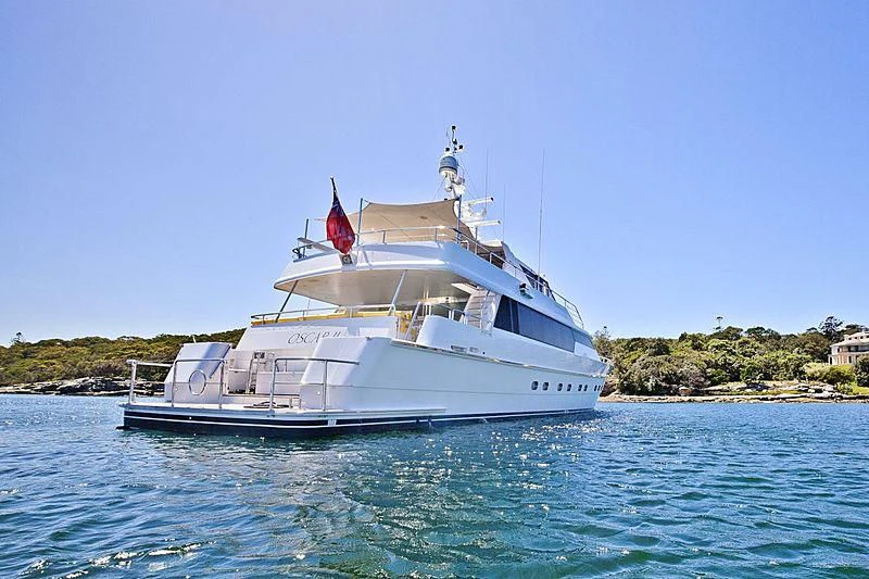 a boat in the water aboard OSCAR II Yacht for Sale