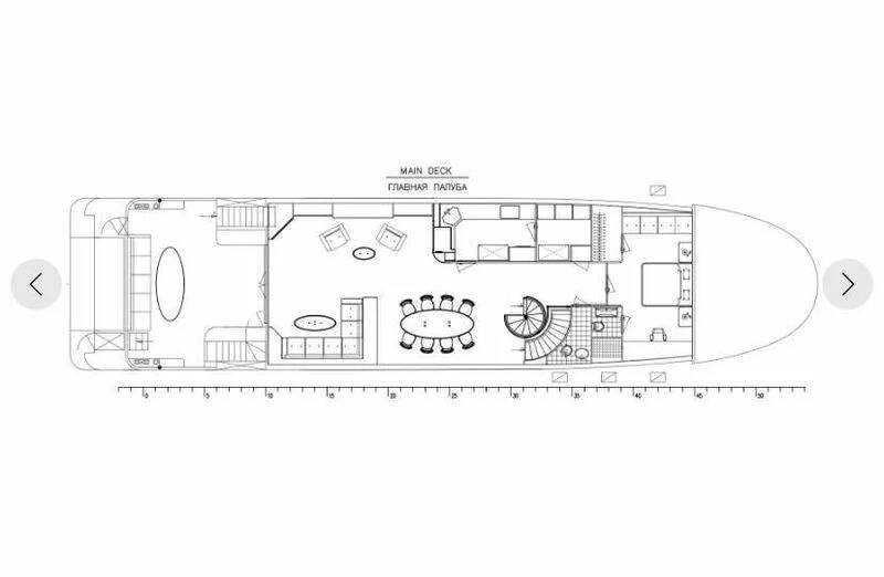 diagram, engineering drawing aboard IVAR Yacht for Sale