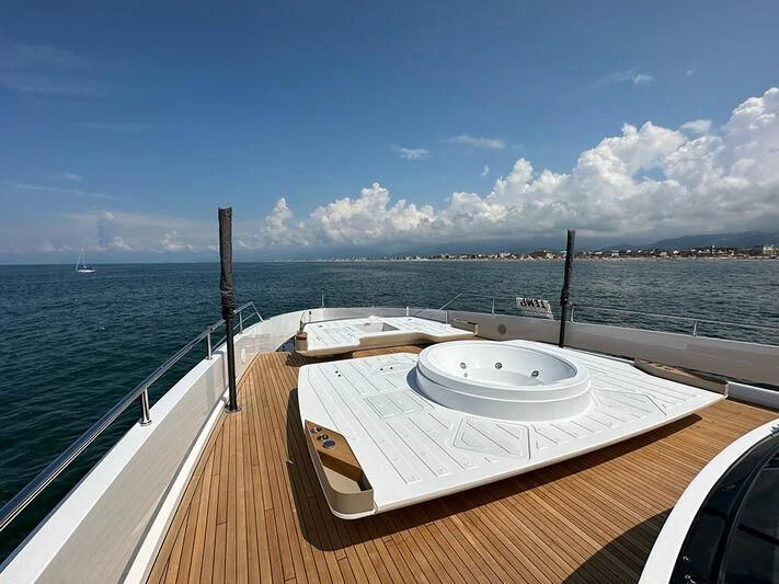 a boat on the water aboard R.DARENBEN Yacht for Sale