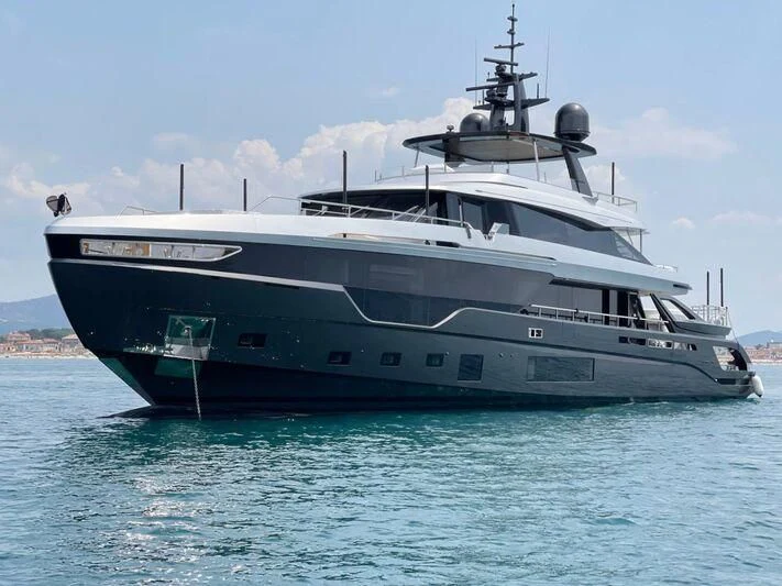 a large ship on the water aboard R.DARENBEN Yacht for Sale
