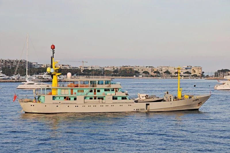 a boat in the water aboard MY BROTHER BRANCUSI Yacht for Sale