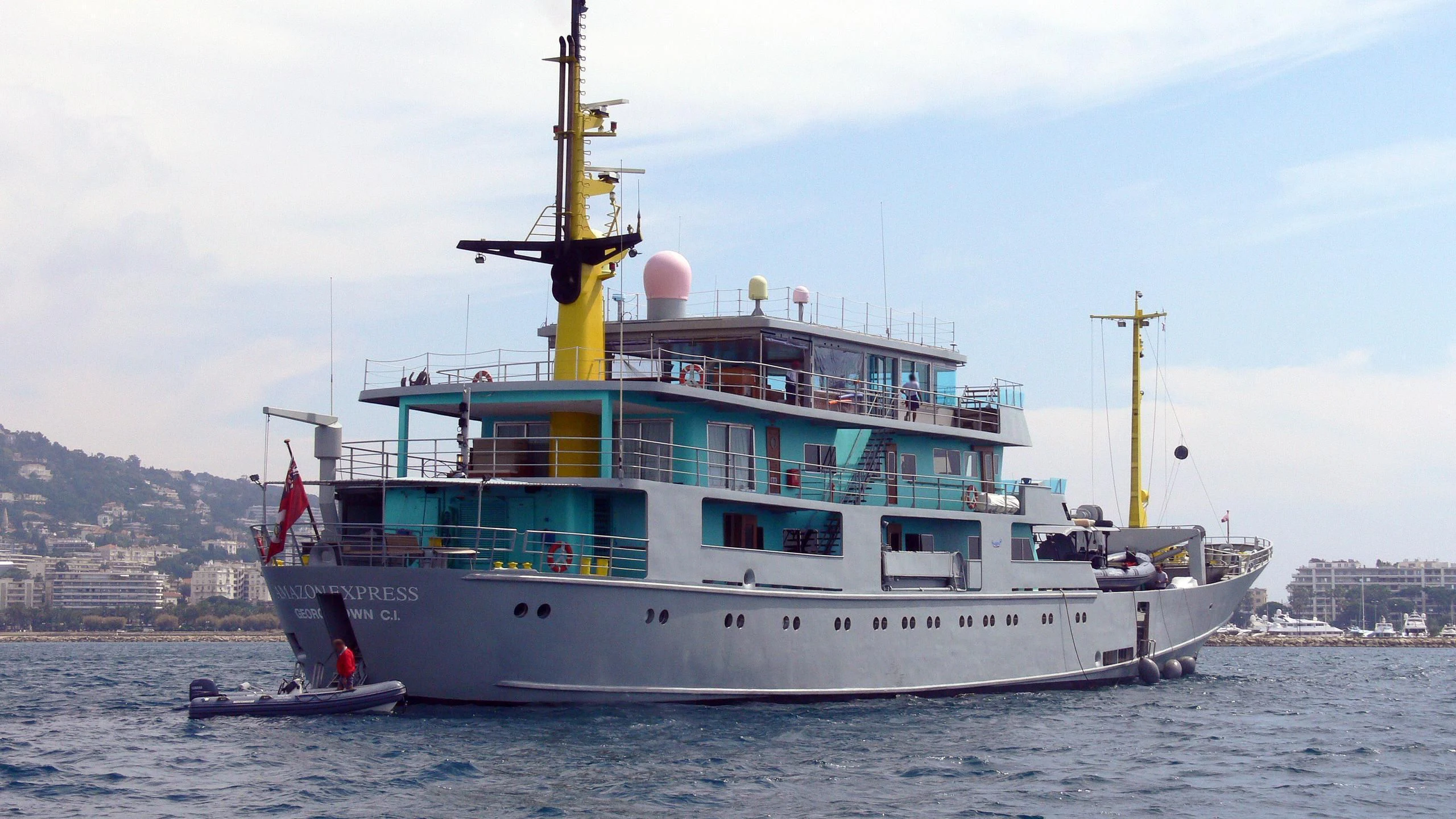 a large boat in the water aboard MY BROTHER BRANCUSI Yacht for Sale