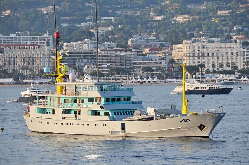a boat in the water aboard MY BROTHER BRANCUSI Yacht for Sale