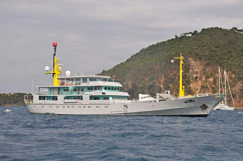 a boat in the water aboard MY BROTHER BRANCUSI Yacht for Sale