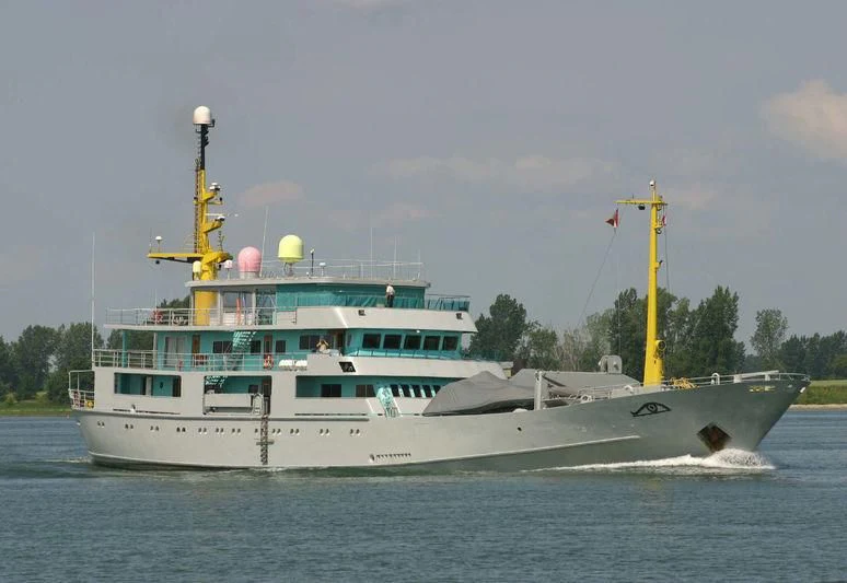 a boat on the water aboard MY BROTHER BRANCUSI Yacht for Sale