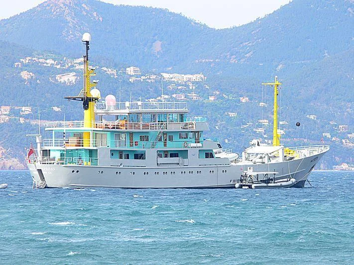 a large boat in the water aboard MY BROTHER BRANCUSI Yacht for Sale