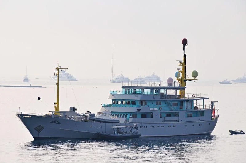 a large boat in the water aboard MY BROTHER BRANCUSI Yacht for Sale