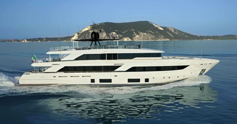 a boat in the water aboard MARALENA Yacht for Sale