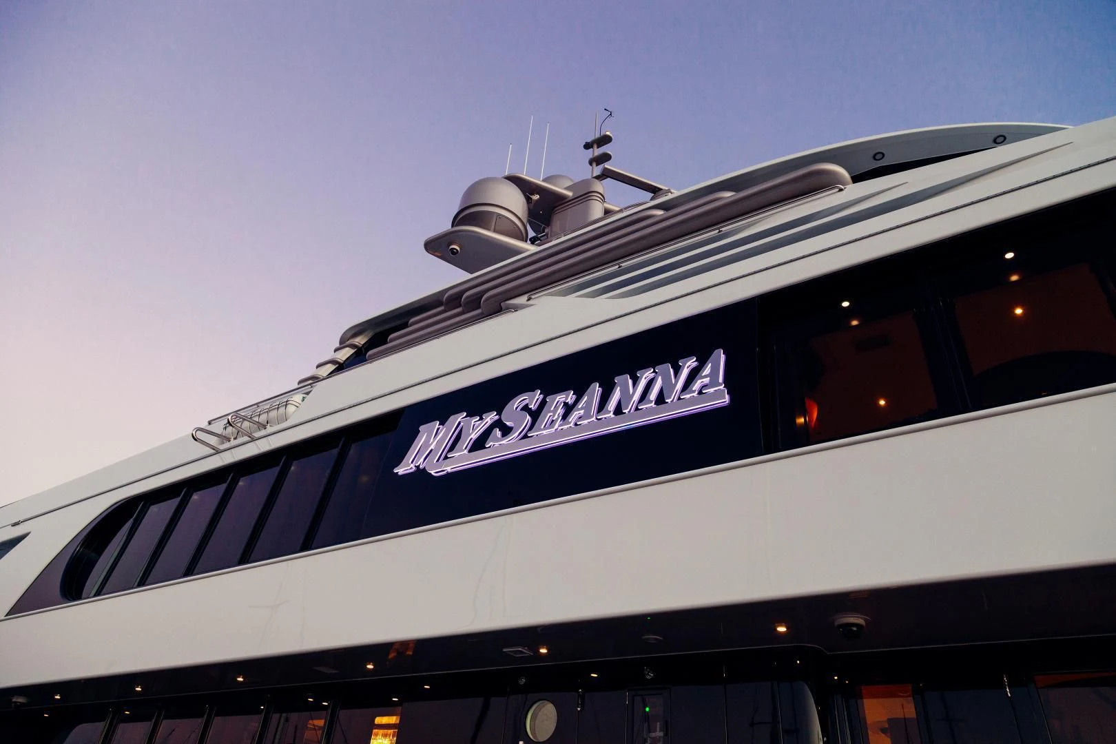 a train on the railway tracks aboard STARSHIP Yacht for Charter