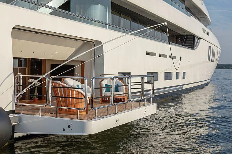 a boat on the water aboard LUNASEA Yacht for Sale
