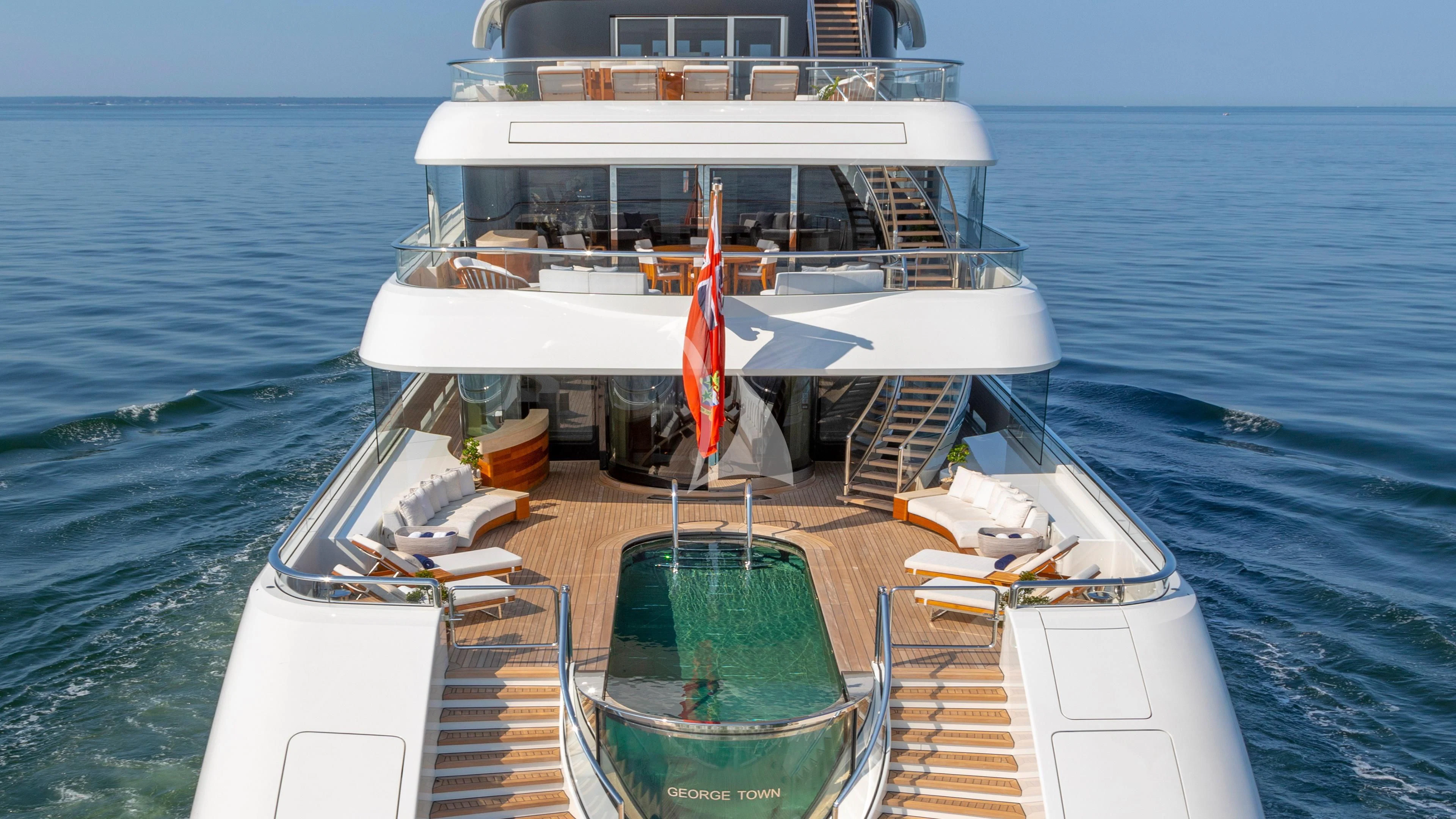 a boat on the water aboard LUNASEA Yacht for Sale