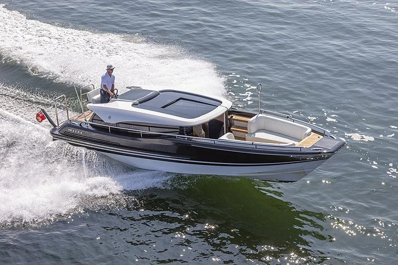 a person on a boat aboard LUNASEA Yacht for Sale