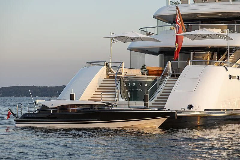 a boat on the water aboard LUNASEA Yacht for Sale