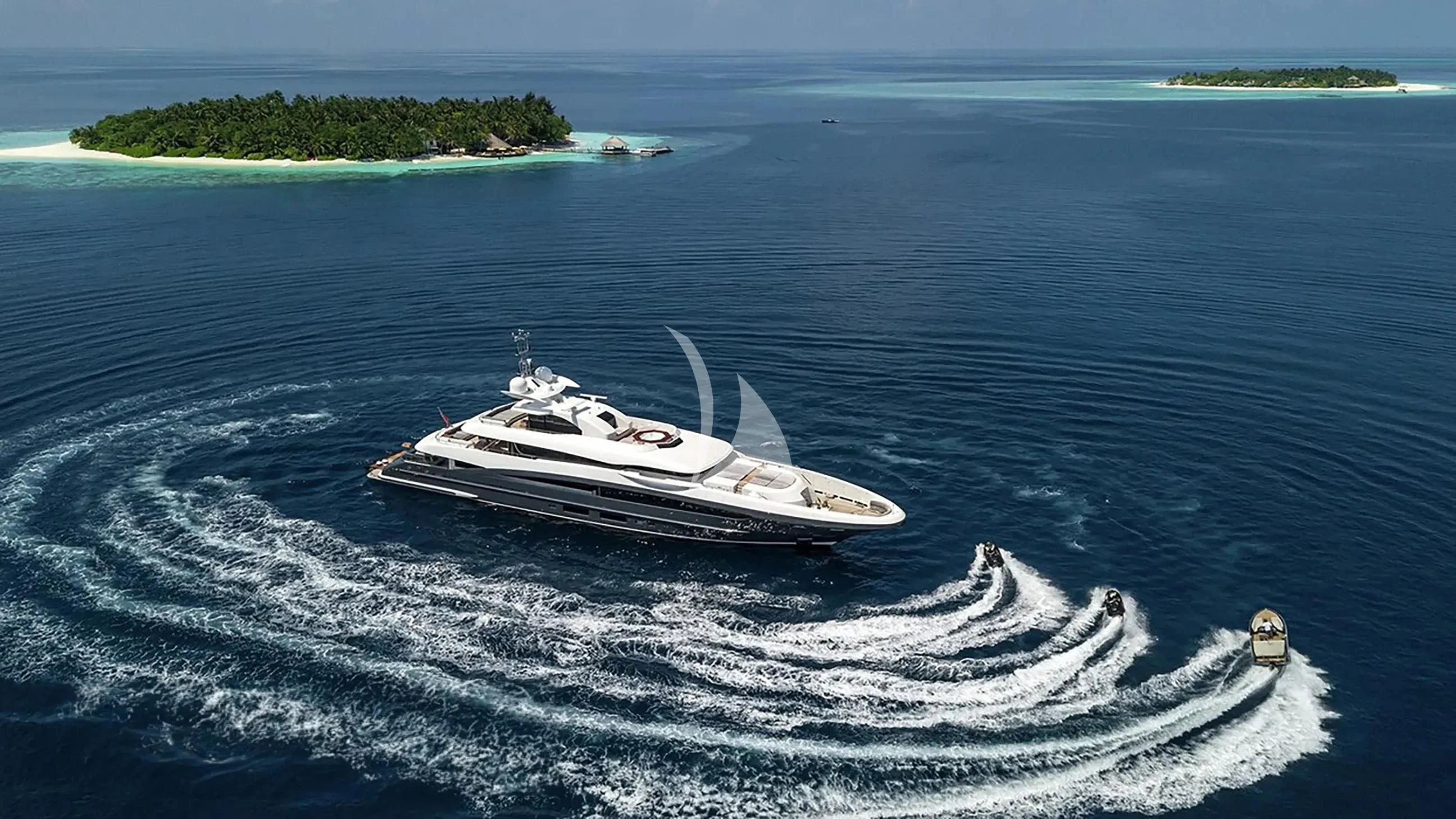 a boat on the water aboard TOTEM Yacht for Sale