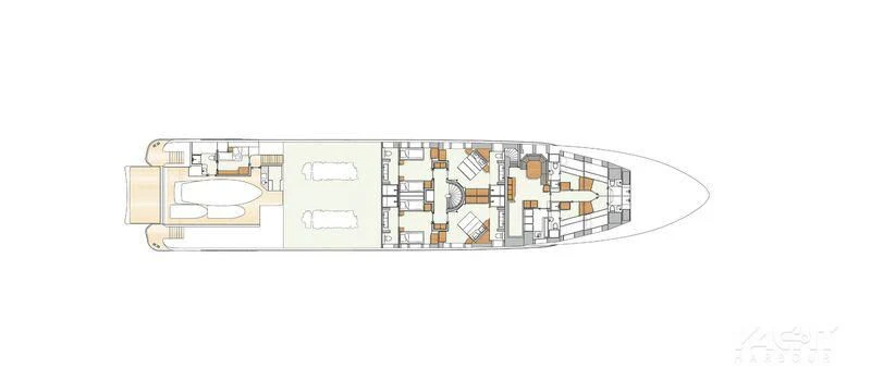 diagram aboard TOTEM Yacht for Sale