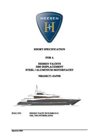 diagram aboard TOTEM Yacht for Sale