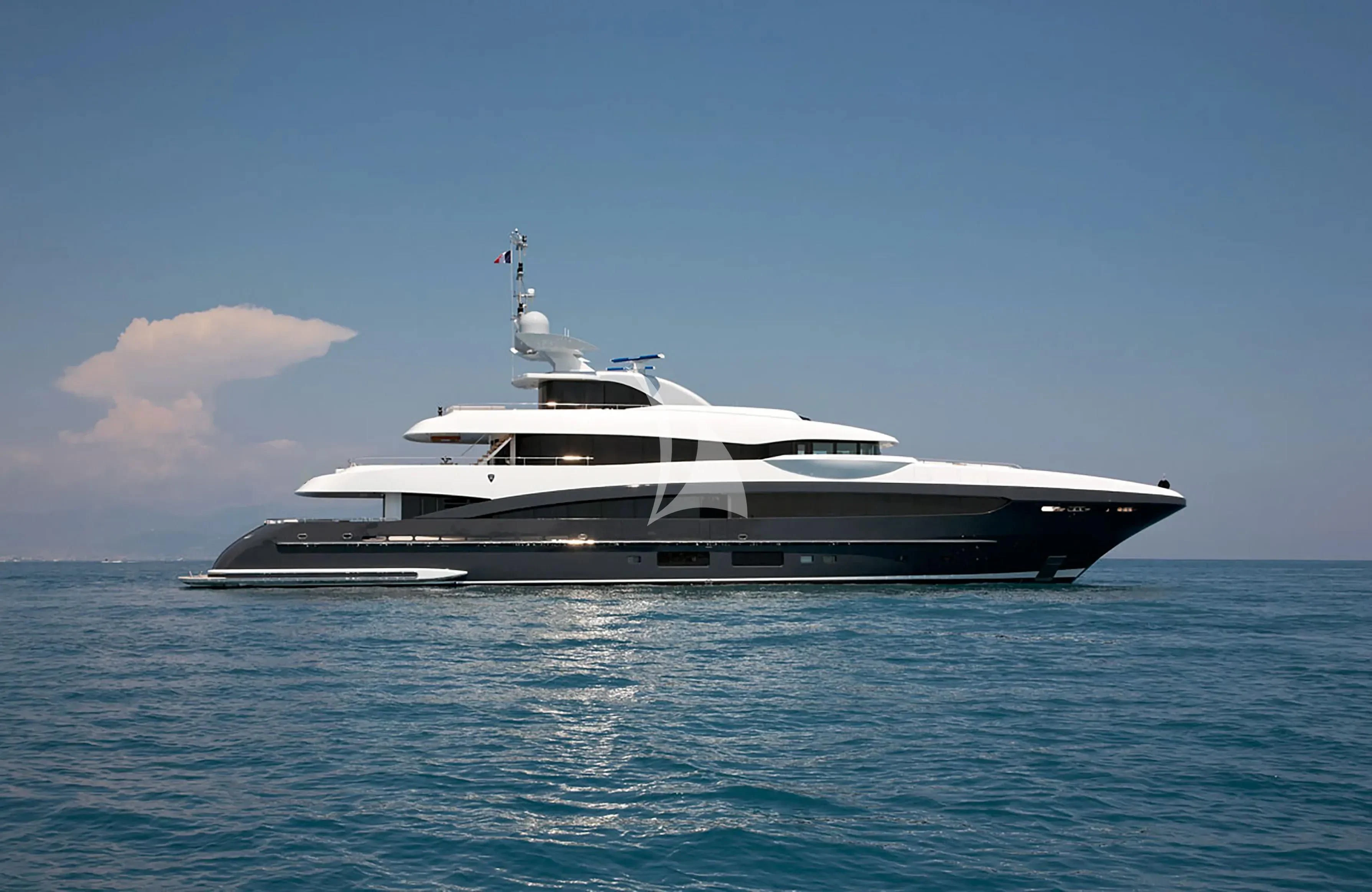 a boat in the water aboard TOTEM Yacht for Sale