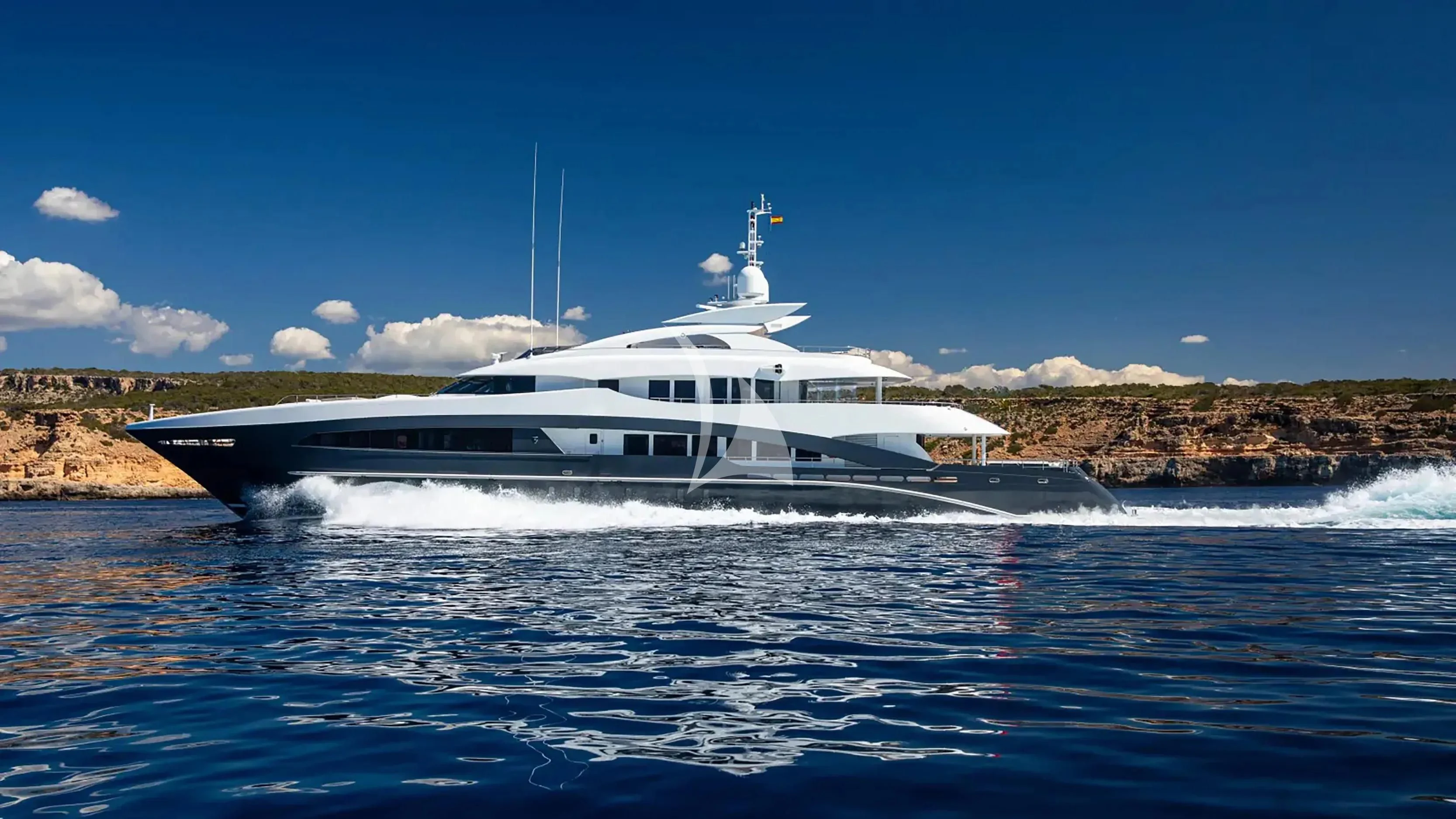 a boat on the water aboard TOTEM Yacht for Sale