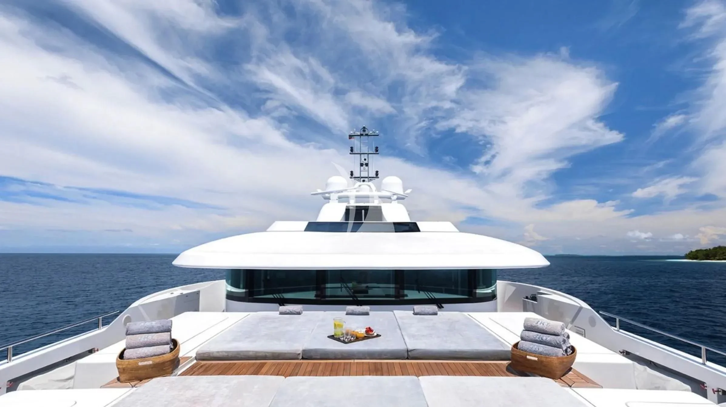 a boat on a body of water aboard TOTEM Yacht for Sale