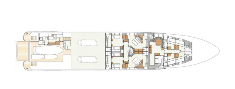 diagram aboard TOTEM Yacht for Sale