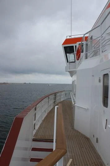 a boat on the water aboard GENESIA Yacht for Sale
