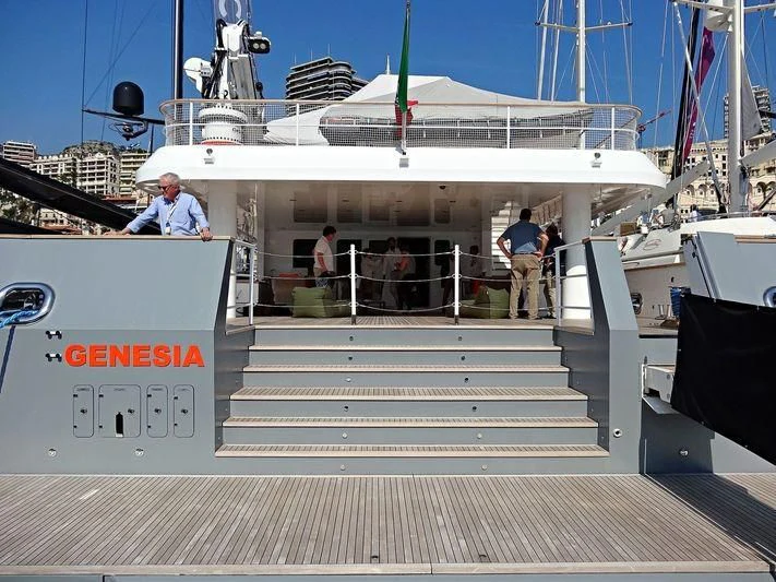 a boat with people on it aboard GENESIA Yacht for Sale