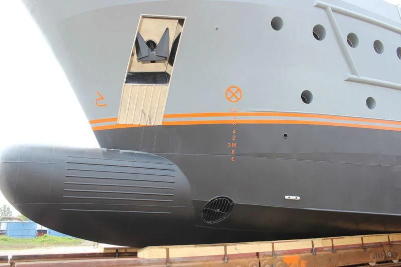 the front of a plane aboard GENESIA Yacht for Sale