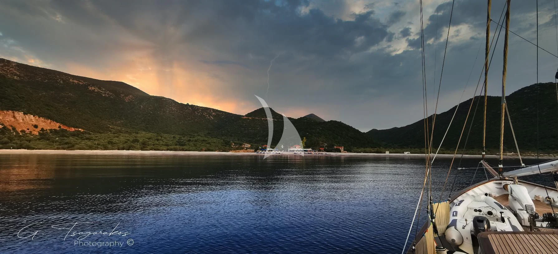 a boat on the water aboard ALTHEA Yacht for Sale