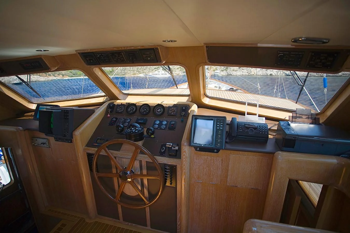 inside of a vehicle aboard ALTHEA Yacht for Sale