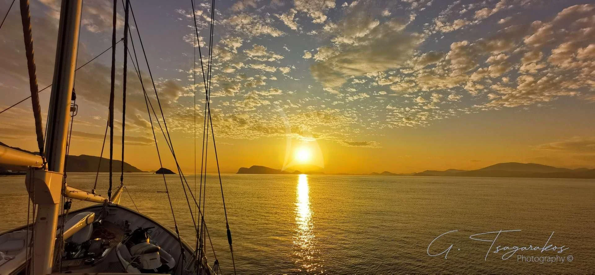 a boat on the water aboard ALTHEA Yacht for Sale