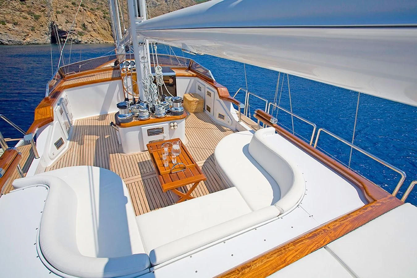 engineering drawing aboard ALTHEA Yacht for Sale