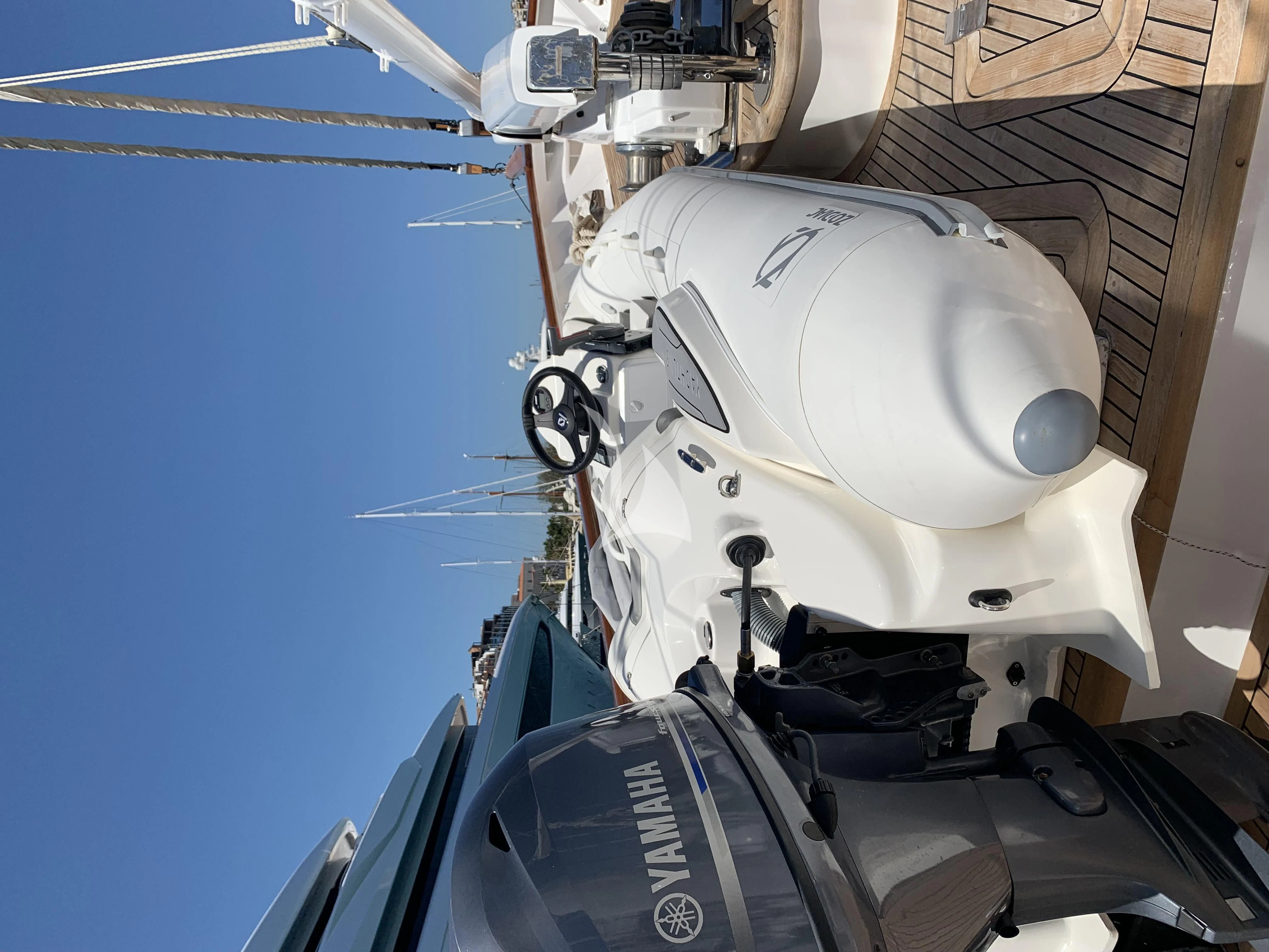 a space shuttle on a ship aboard ALTHEA Yacht for Sale