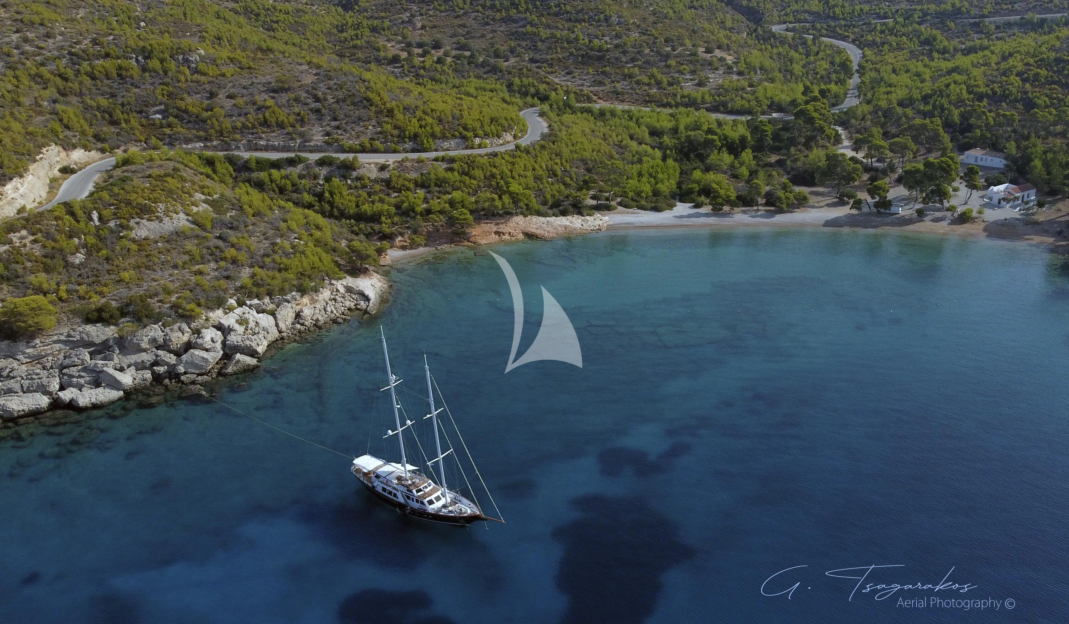 a boat on the water aboard ALTHEA Yacht for Sale