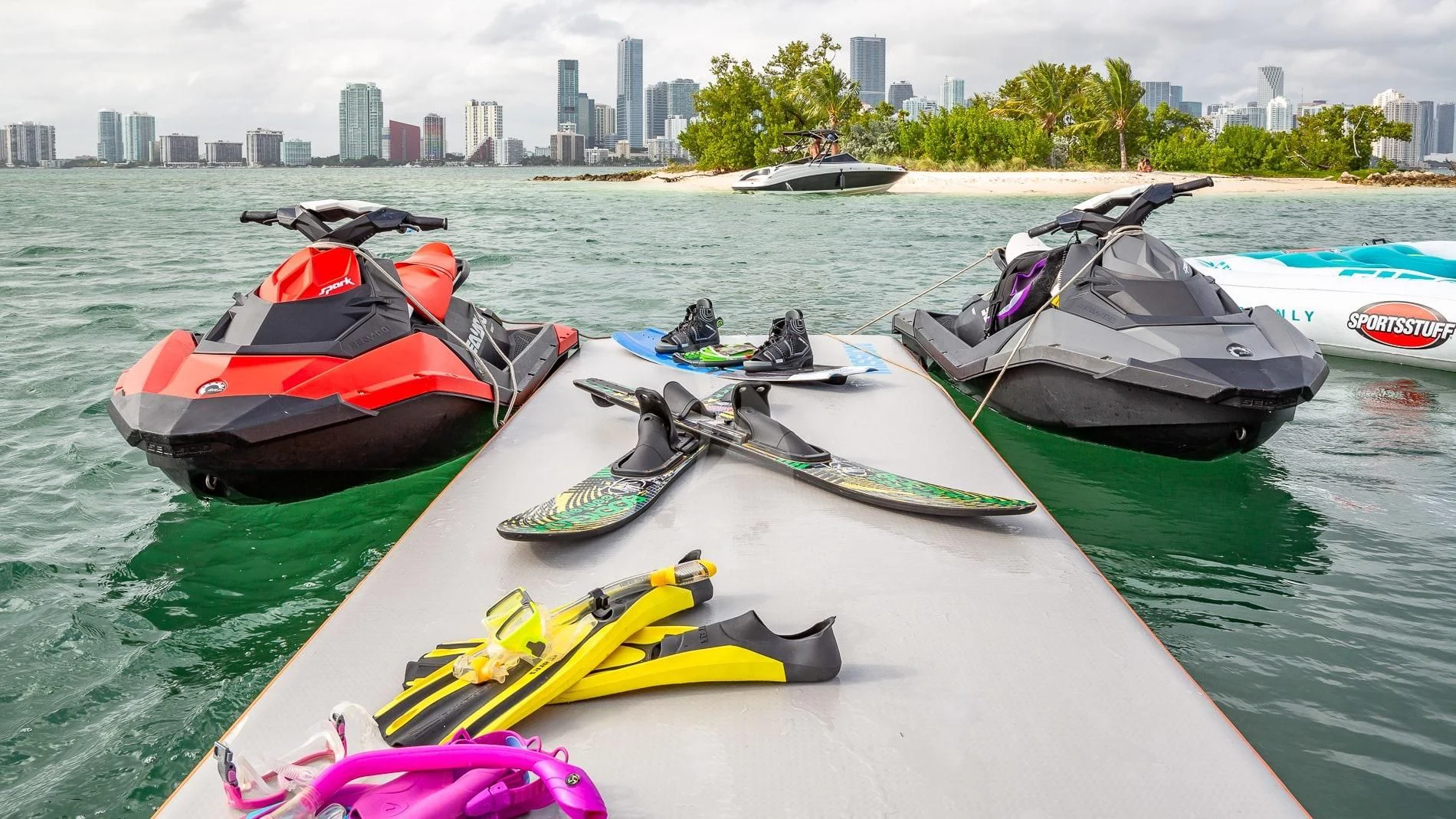boats on the water aboard TRANQUILITY IV Yacht for Sale