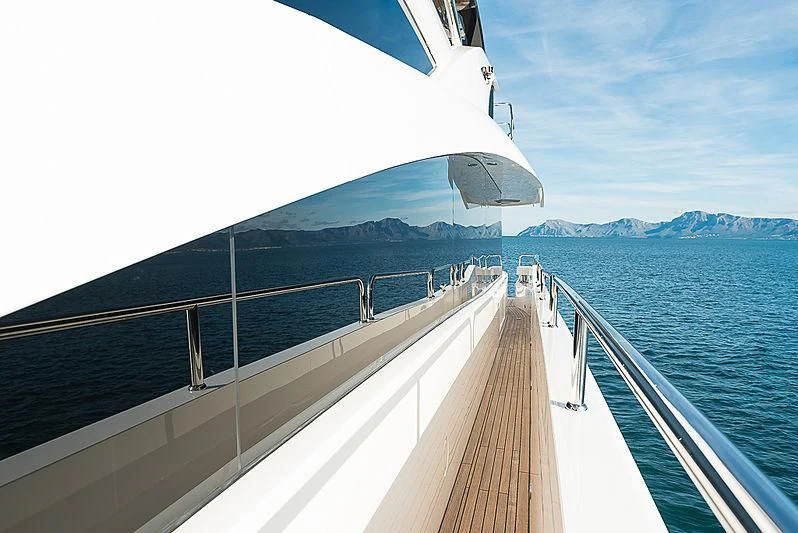 a boat on the water aboard RUSH X Yacht for Sale