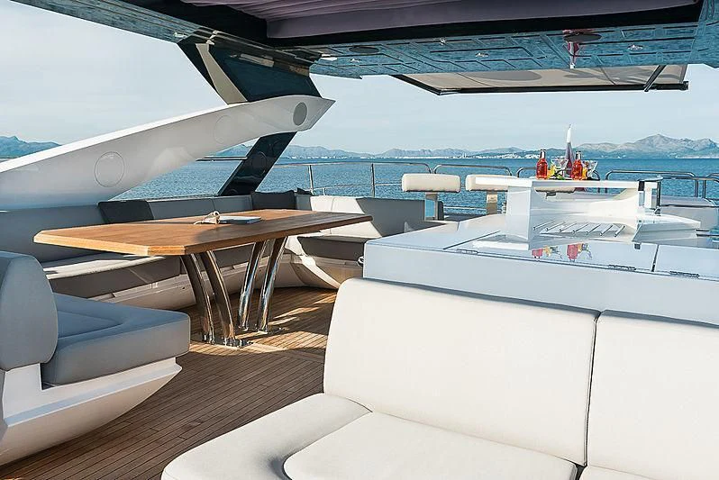 a boat on the water aboard RUSH X Yacht for Sale