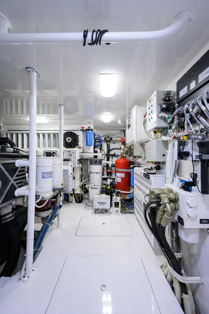 a room with machinery and equipment aboard TORO Yacht for Sale