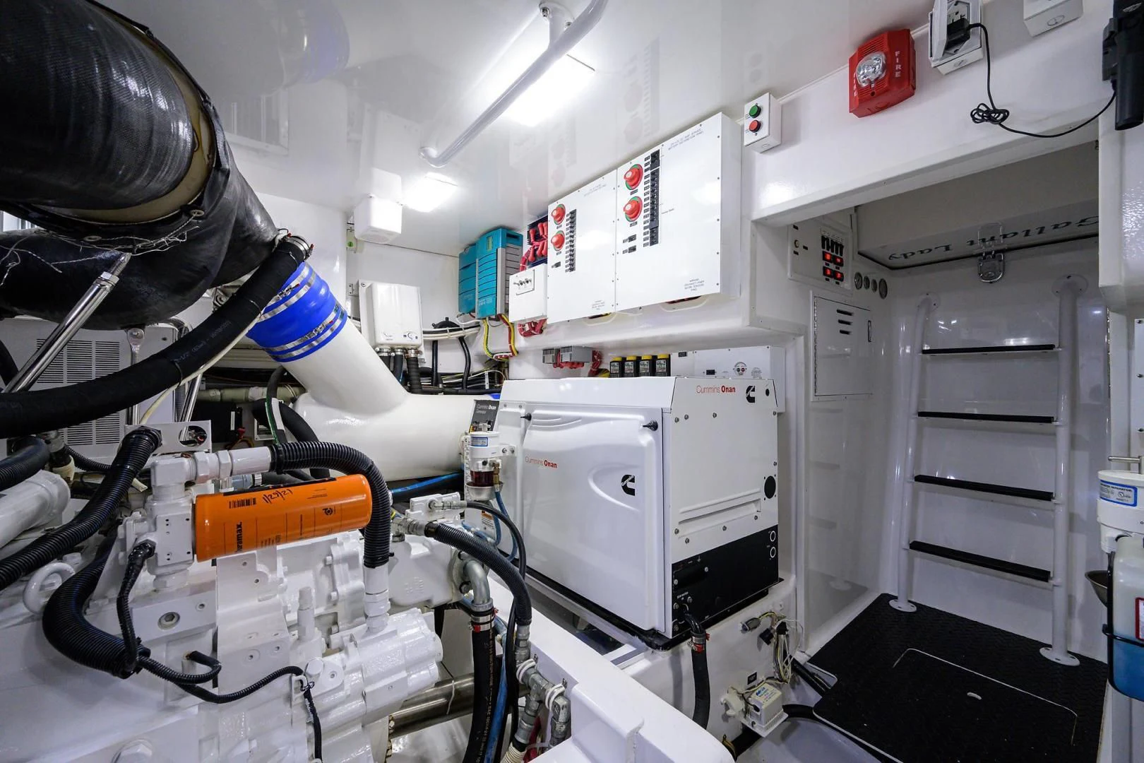 a machine in a room aboard TORO Yacht for Sale