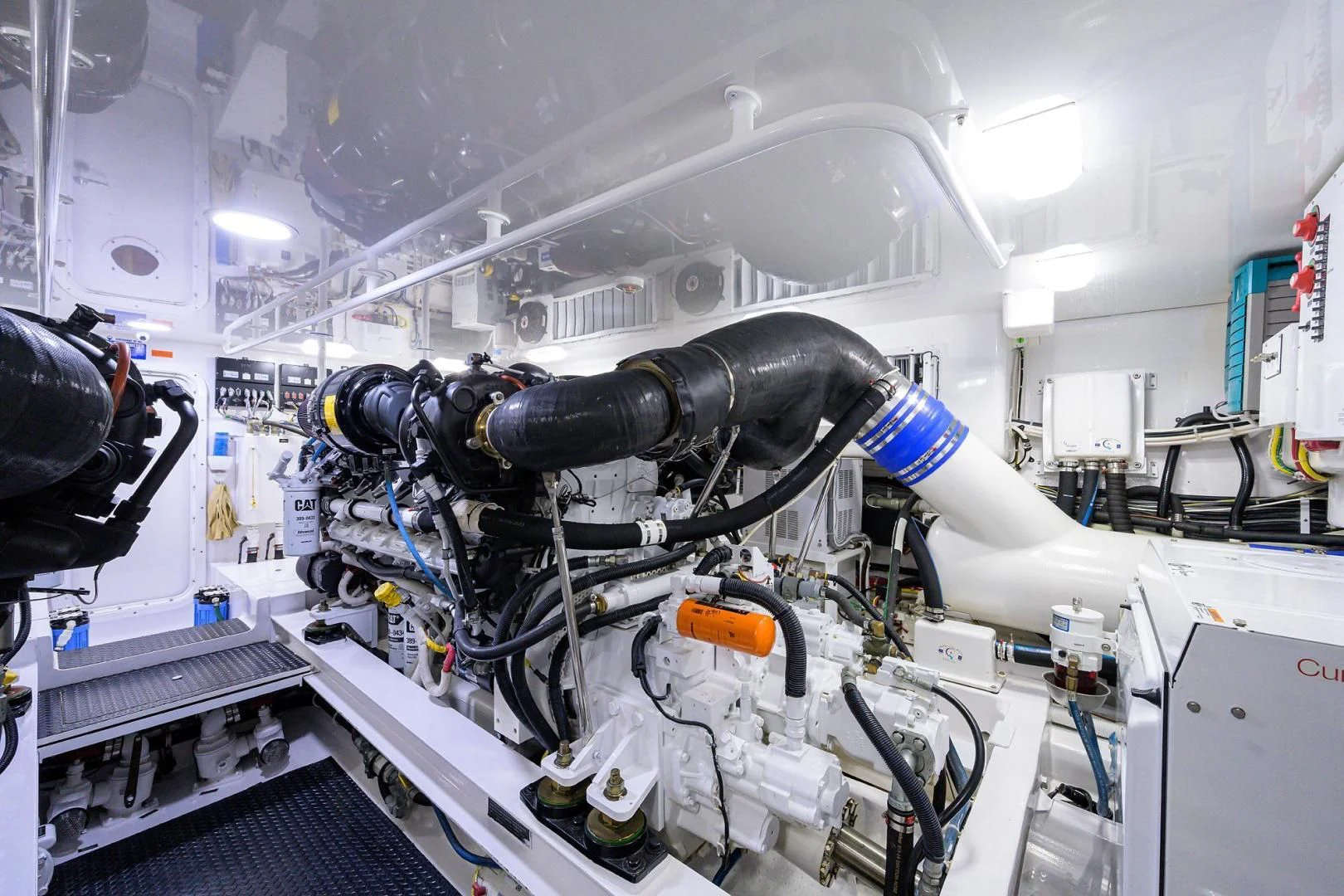 a machine with a large metal tube aboard TORO Yacht for Sale